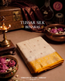 Neelambara Tussar Silk Banaras Saree