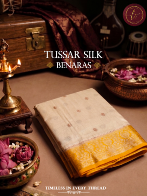 Neelambara Tussar Silk Banaras Saree