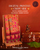 Gulnaar Bloom Digital Crepe Silk Saree