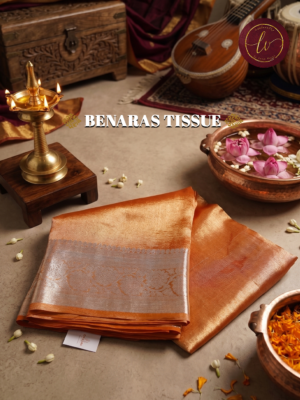 Golden Aura Banaras Tissue Saree