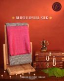 Blush Harmony Bhishnupuri Silk Saree