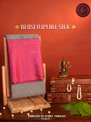 Blush Harmony Bhishnupuri Silk Saree