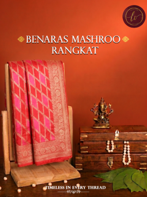 Banaras Mashroo Rangkat Silk Saree