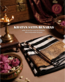 Khatan Satin Banaras Saree with Kanchipuram Border