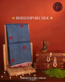 Midnight Polka Bhishnupuri Silk Saree