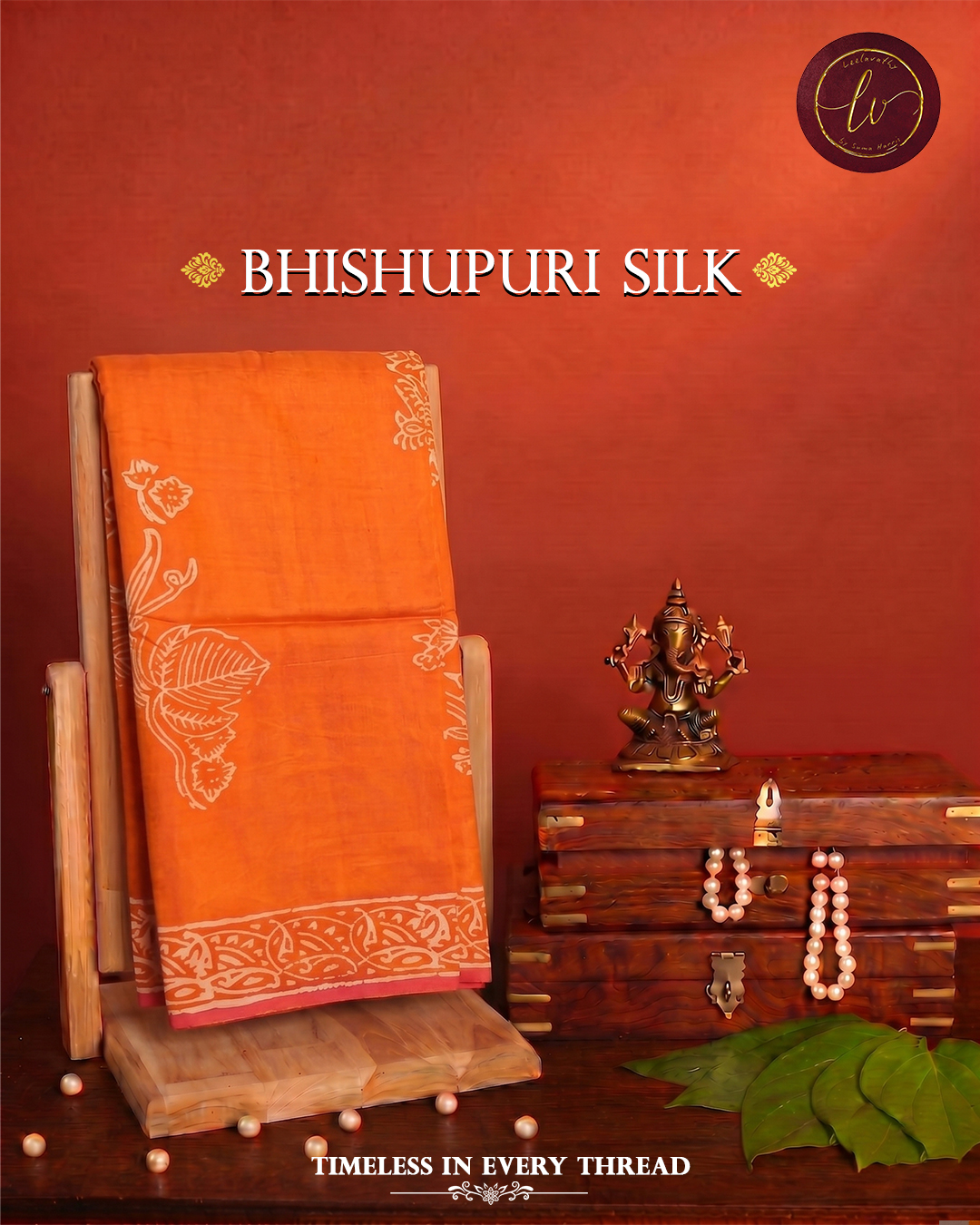 Sunlit Heritage Bhishnupuri Silk Saree