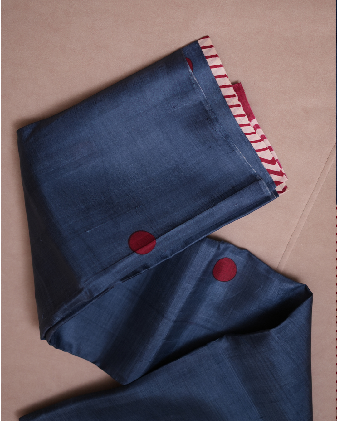 Midnight Polka Bhishnupuri Silk Saree - Image 3