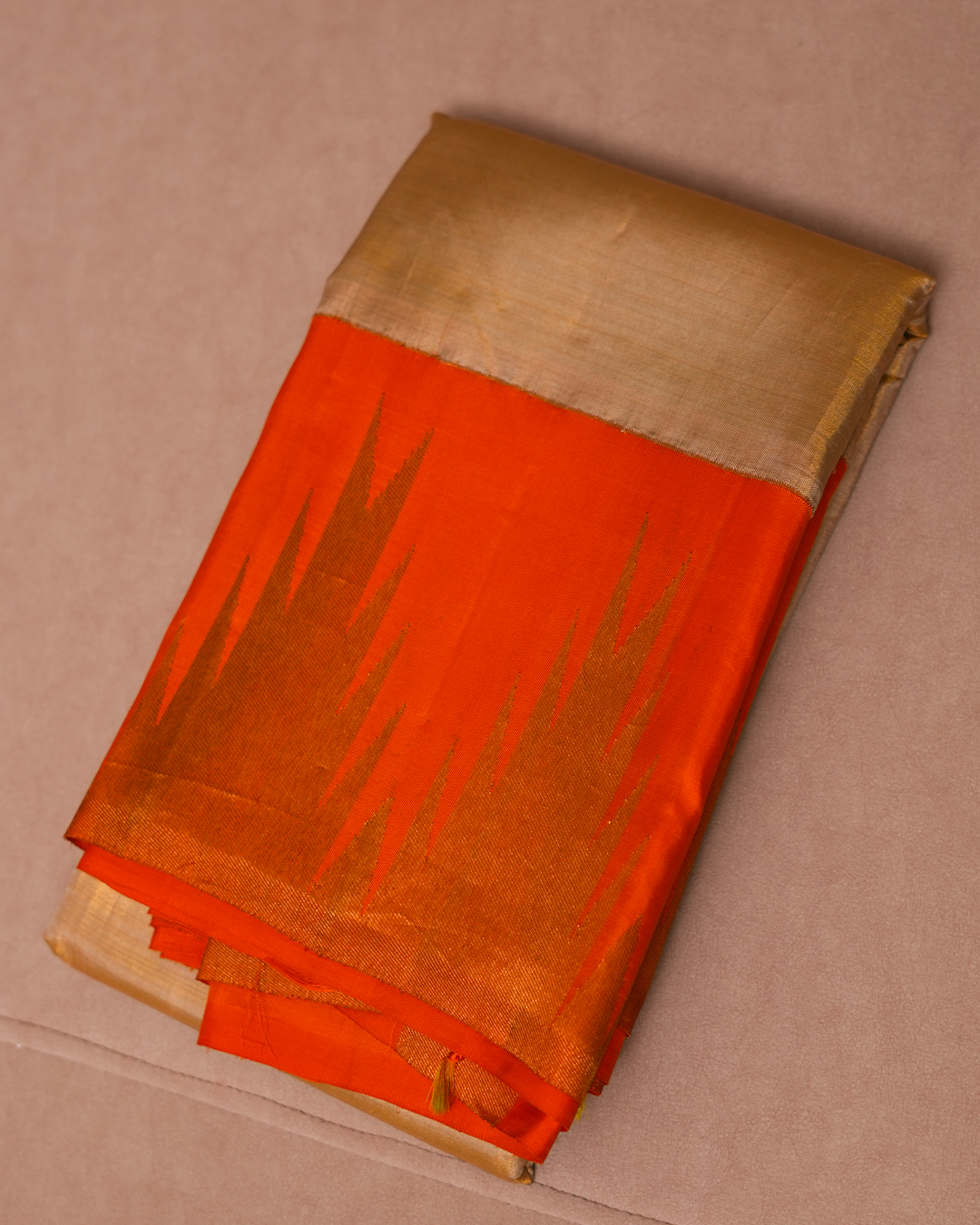 Suvarna Korvai Kancheevaram Silk Saree - Image 4