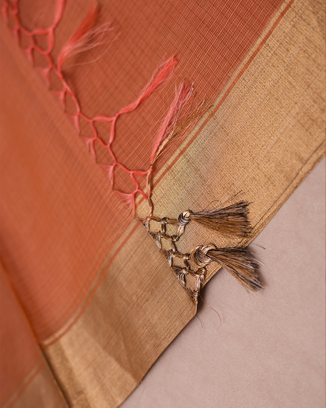 Rani Patola Satin Saree - Image 4
