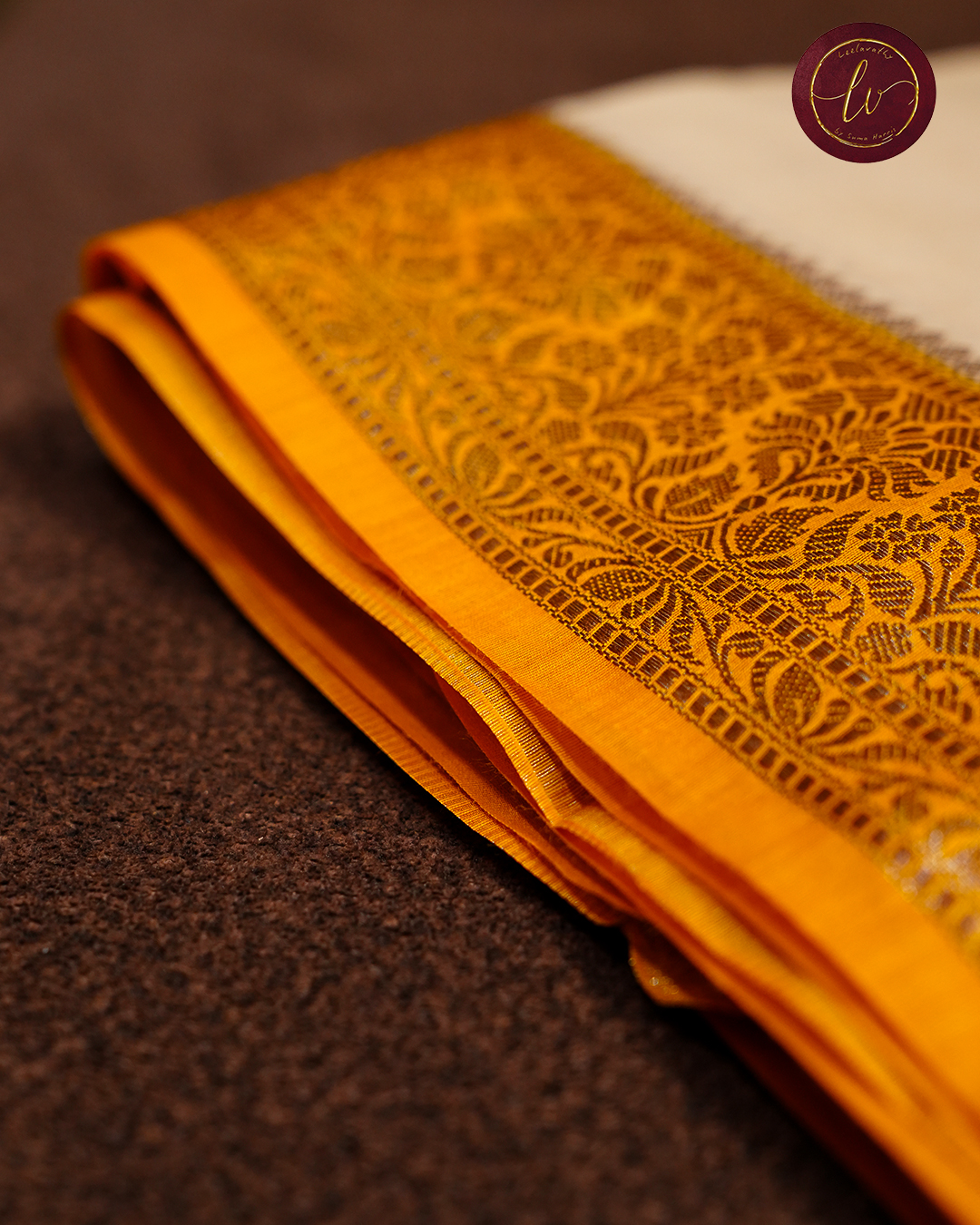 Neelambara Tussar Silk Banaras Saree - Image 2