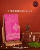 Bhishnupuri Silk Saree with Traditional Handcrafted Motifs